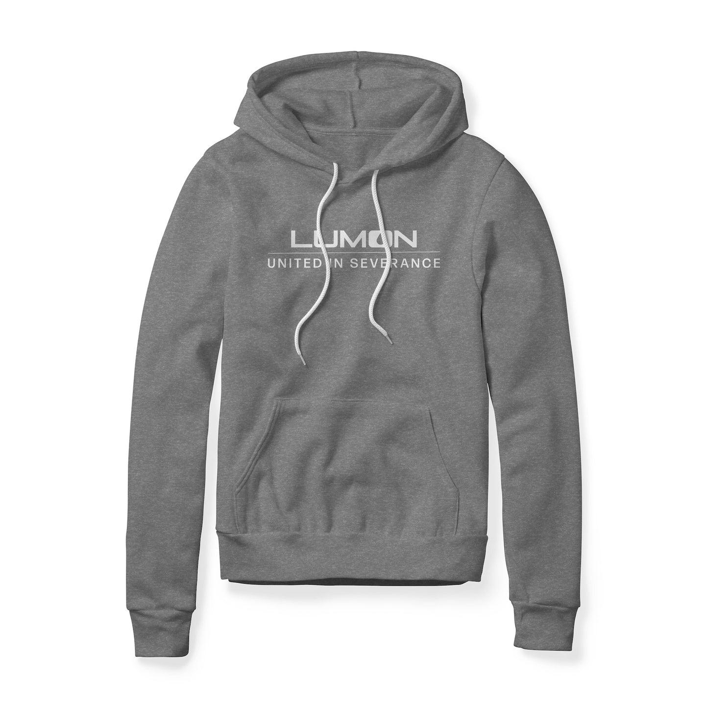 Lumon United In Severance (White) : Severance Show, Fleece Hoodie