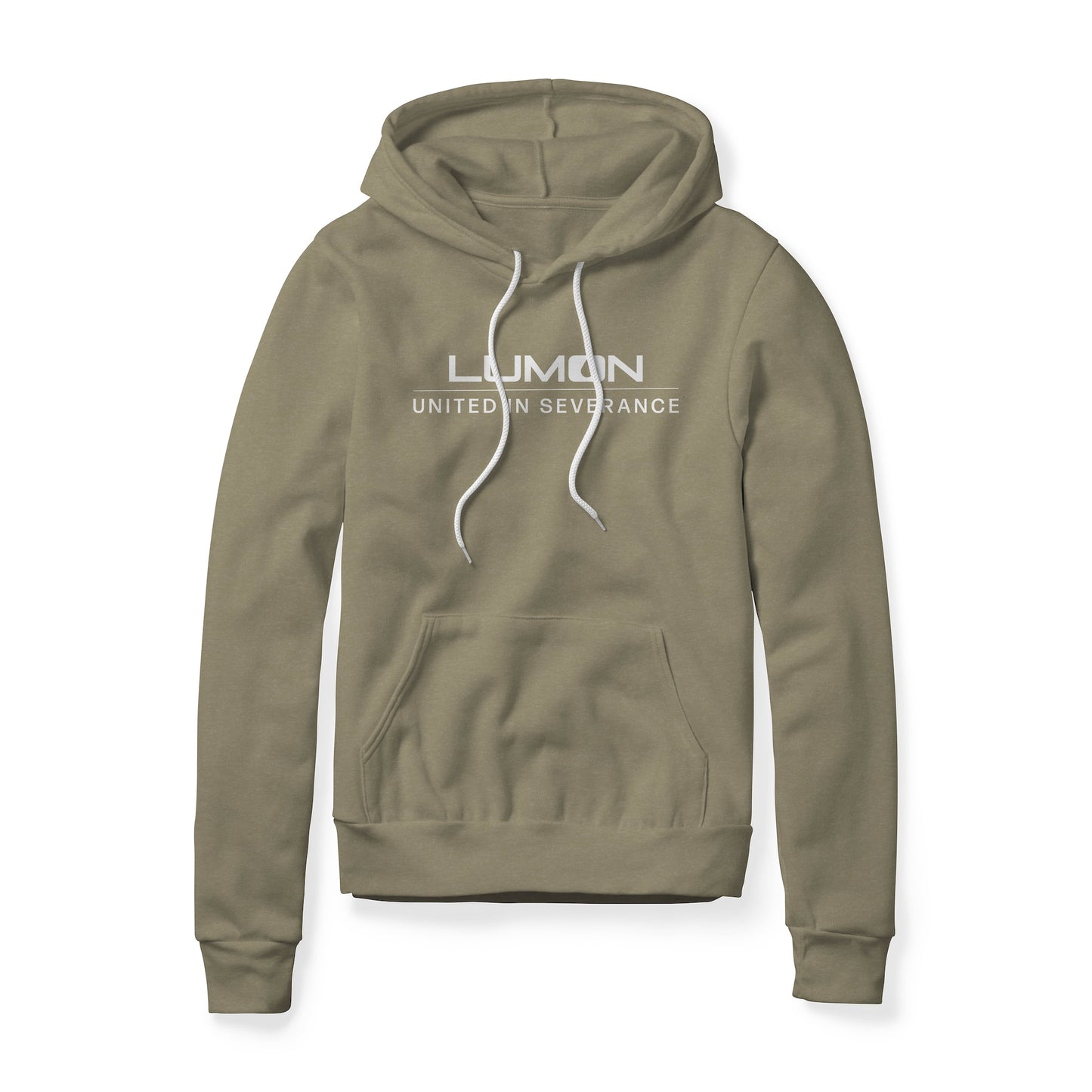 Lumon United In Severance (White) : Severance Show, Fleece Hoodie