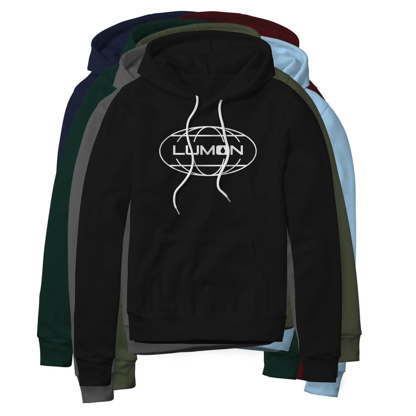 Lumon Logo (White) : Severance Show, Fleece Hoodie