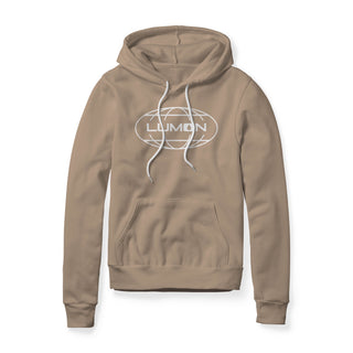 Lumon Logo (White) : Severance Show, Fleece Hoodie