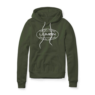 Lumon Logo (White) : Severance Show, Fleece Hoodie