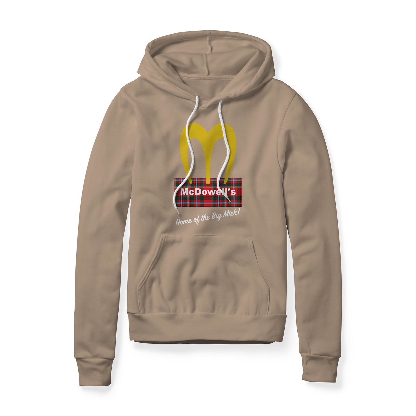 McDowell's Logo (Plaid) : Coming To America Movie, Fleece Hoodie