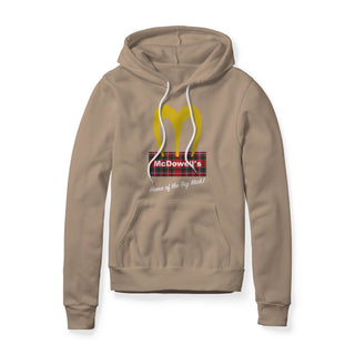 McDowell's Logo (Plaid) : Coming To America Movie, Fleece Hoodie