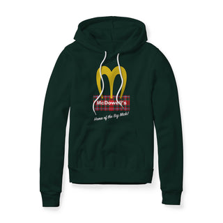 McDowell's Logo (Plaid) : Coming To America Movie, Fleece Hoodie