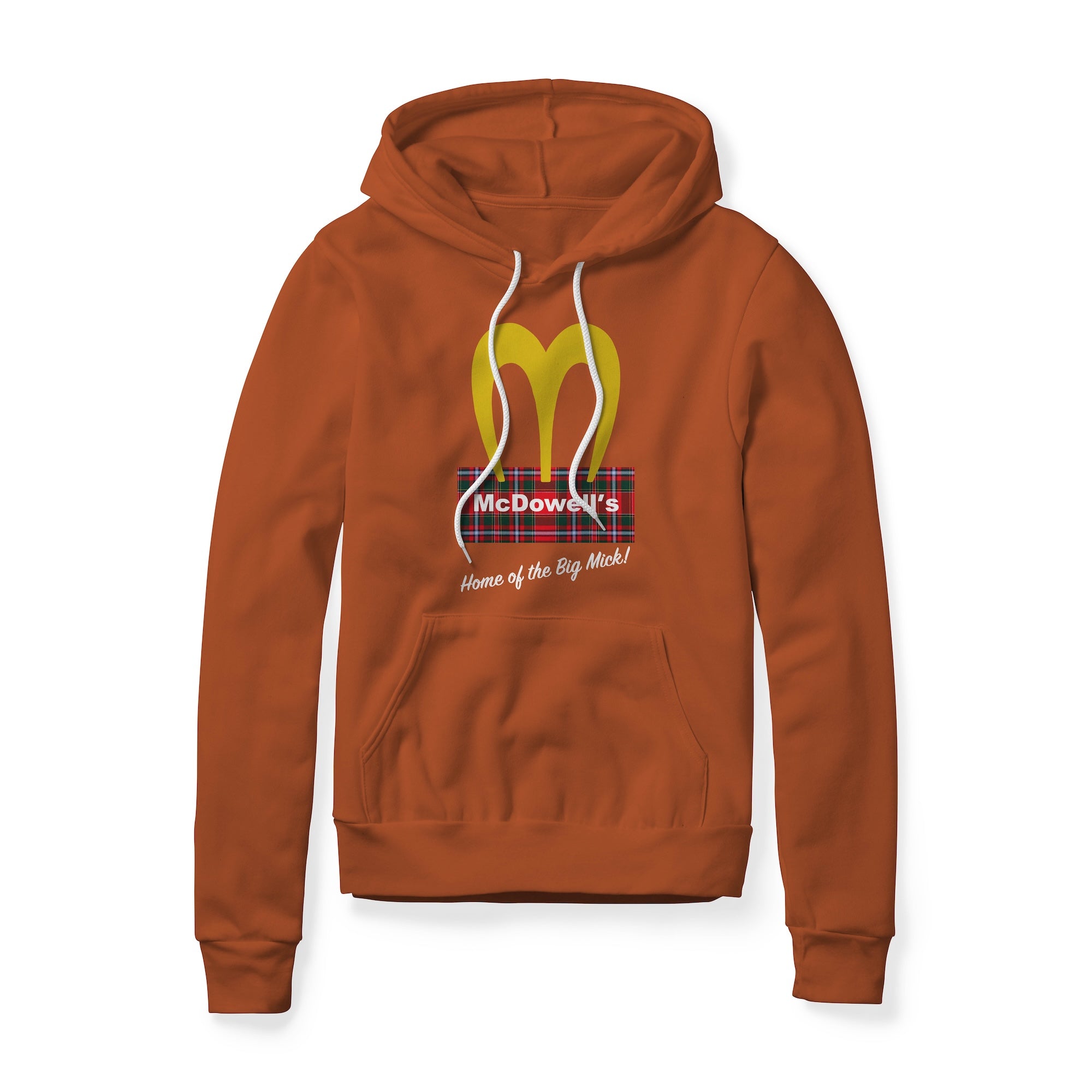 McDowell's Logo (Plaid) : Coming To America Movie, Fleece Hoodie