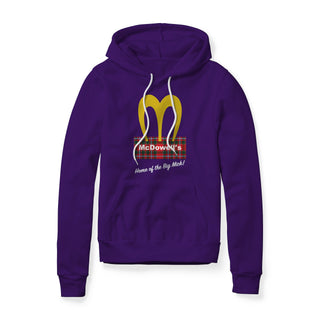 McDowell's Logo (Plaid) : Coming To America Movie, Fleece Hoodie