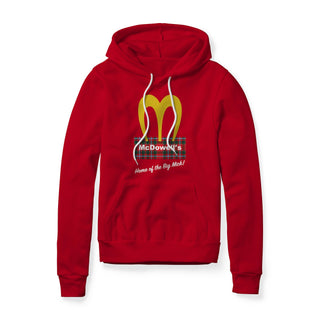 McDowell's Logo (Plaid) : Coming To America Movie, Fleece Hoodie