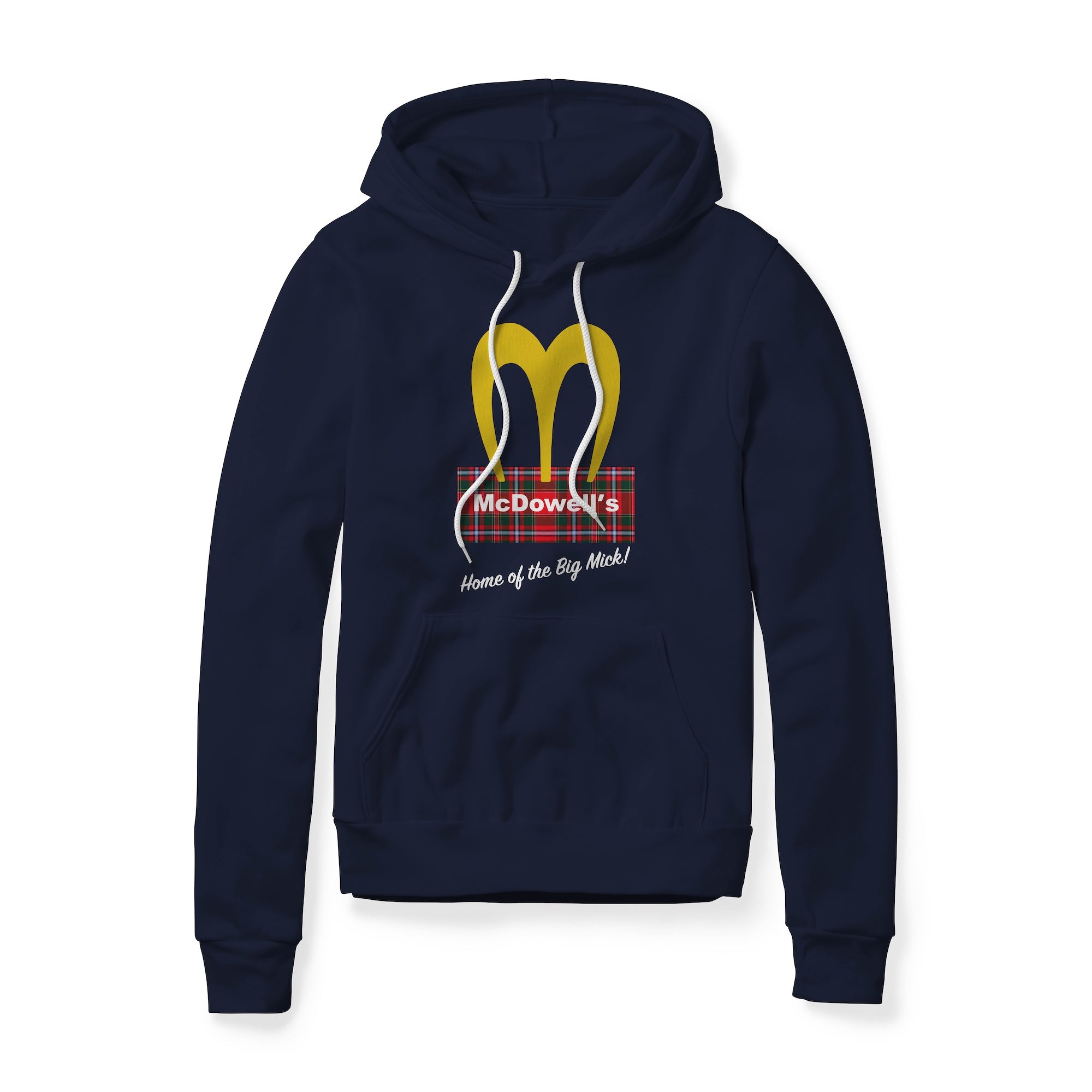 McDowell's Logo (Plaid) : Coming To America Movie, Fleece Hoodie