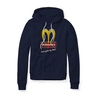 McDowell's Logo (Plaid) : Coming To America Movie, Fleece Hoodie
