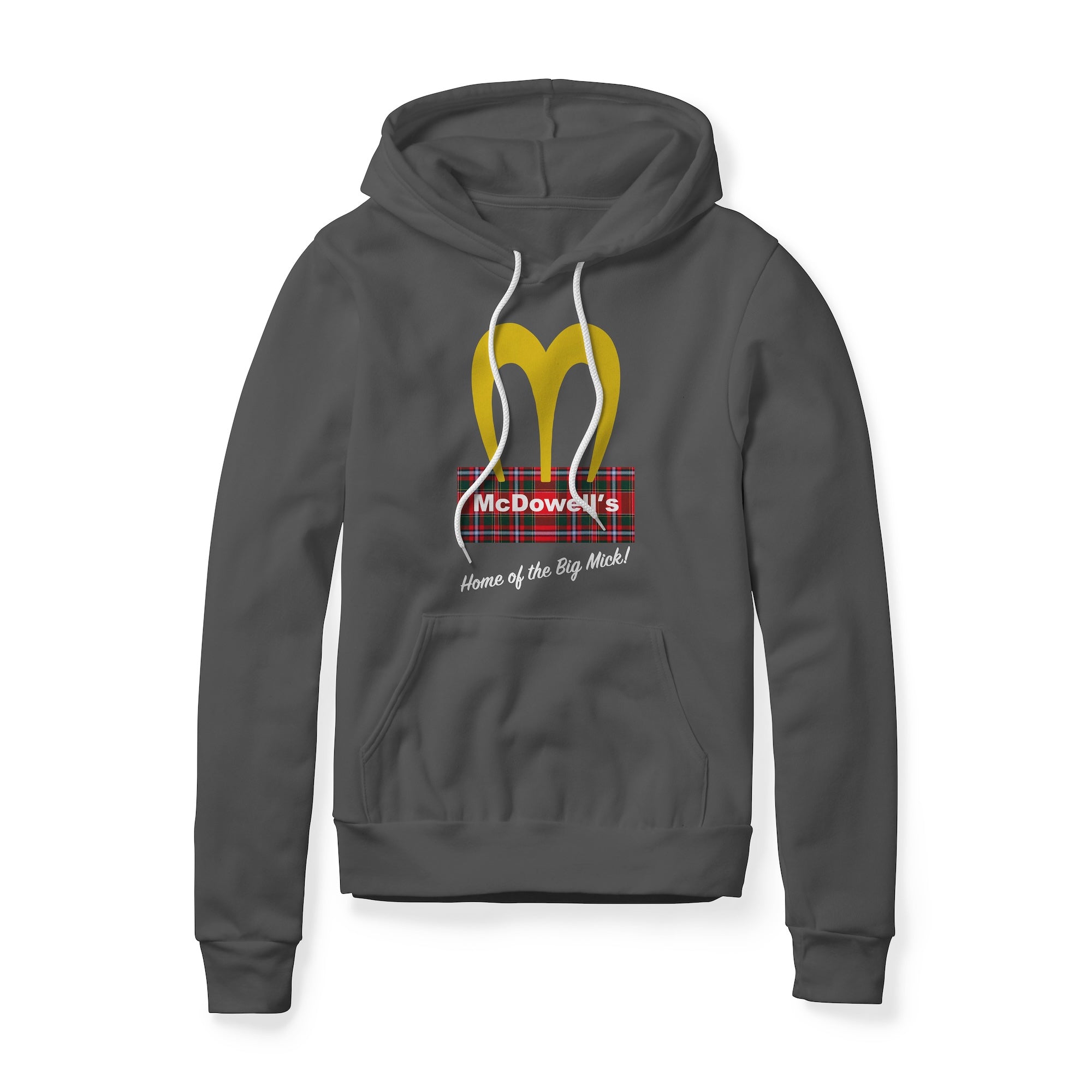 McDowell's Logo (Plaid) : Coming To America Movie, Fleece Hoodie
