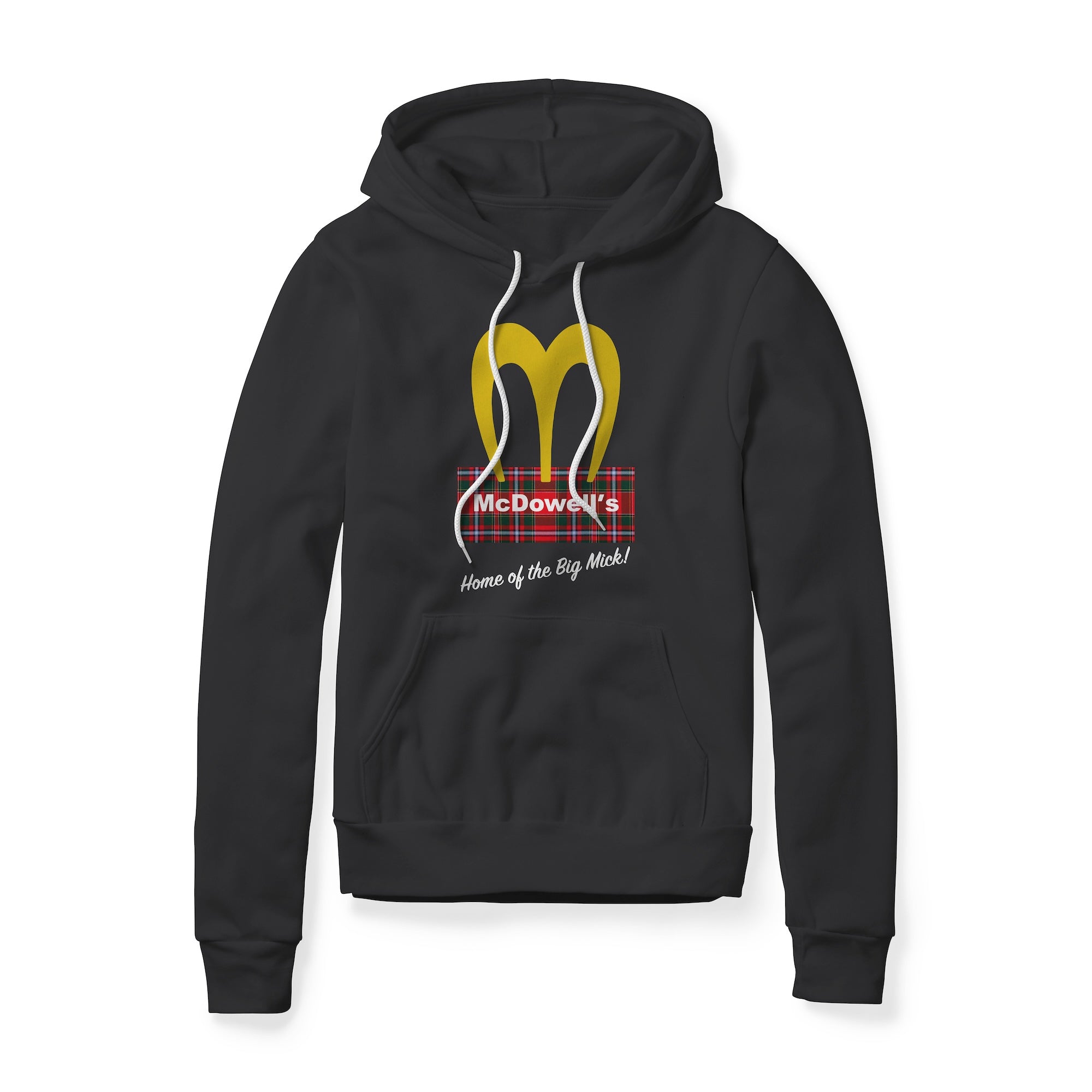 McDowell's Logo (Plaid) : Coming To America Movie, Fleece Hoodie