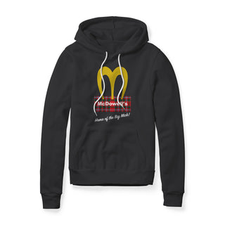 McDowell's Logo (Plaid) : Coming To America Movie, Fleece Hoodie