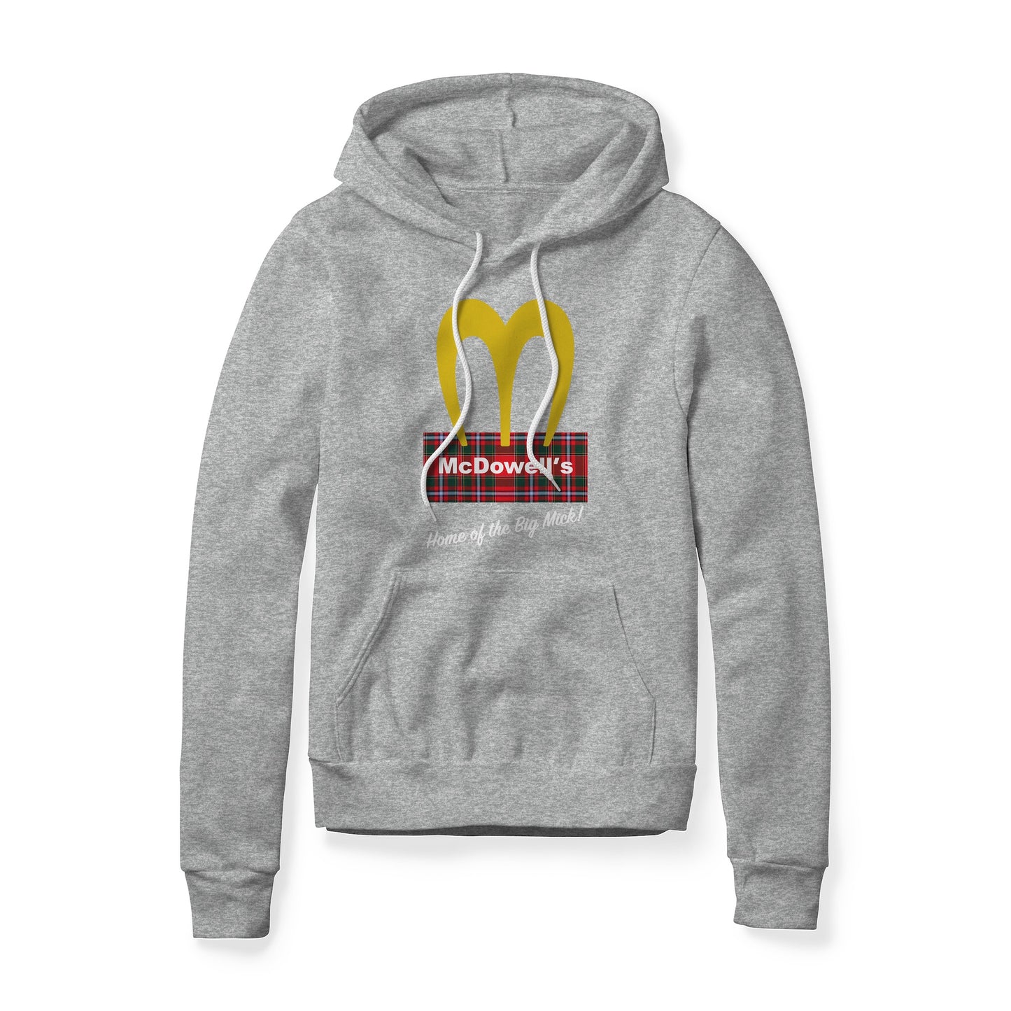 McDowell's Logo (Plaid) : Coming To America Movie, Fleece Hoodie