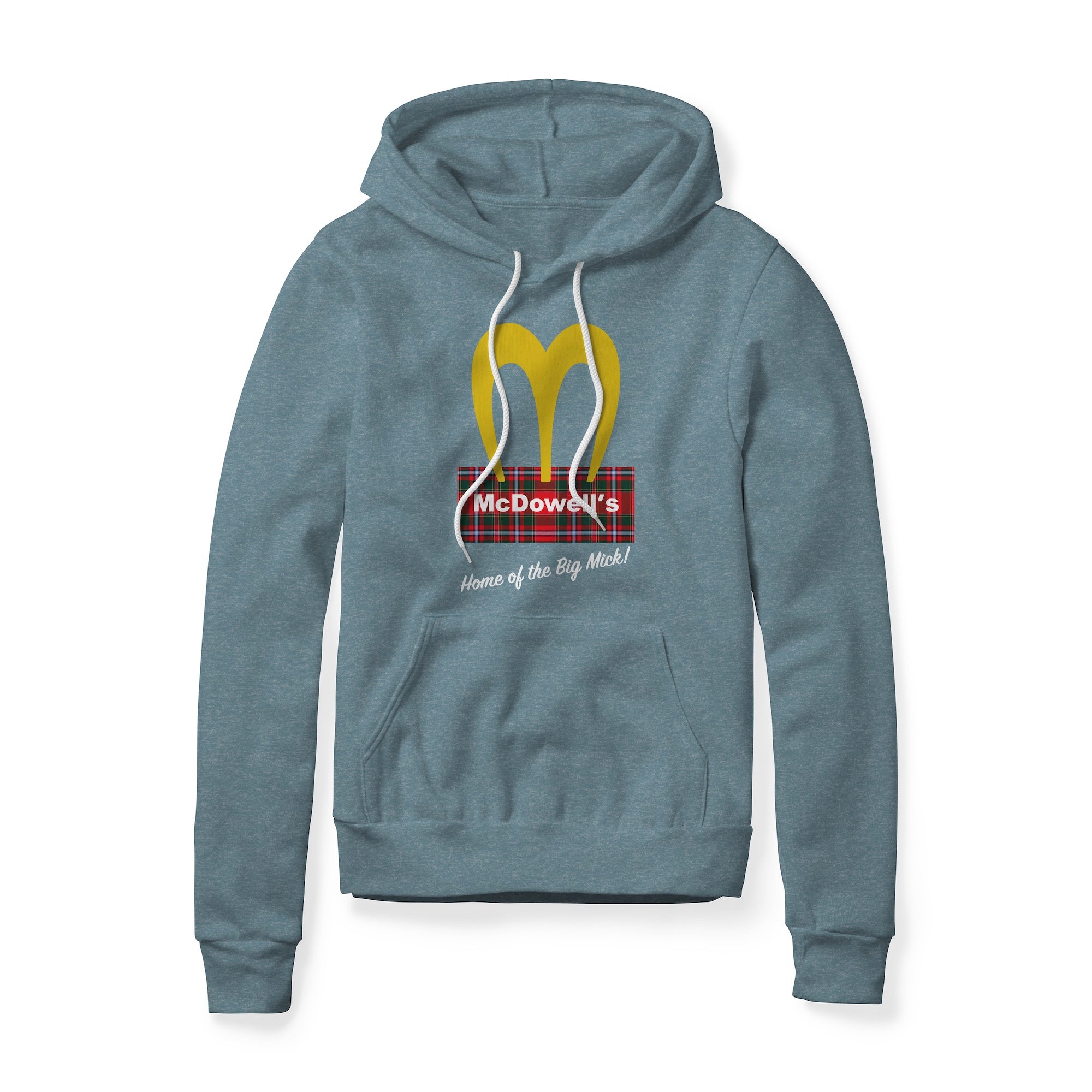 McDowell's Logo (Plaid) : Coming To America Movie, Fleece Hoodie
