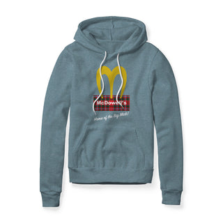 McDowell's Logo (Plaid) : Coming To America Movie, Fleece Hoodie