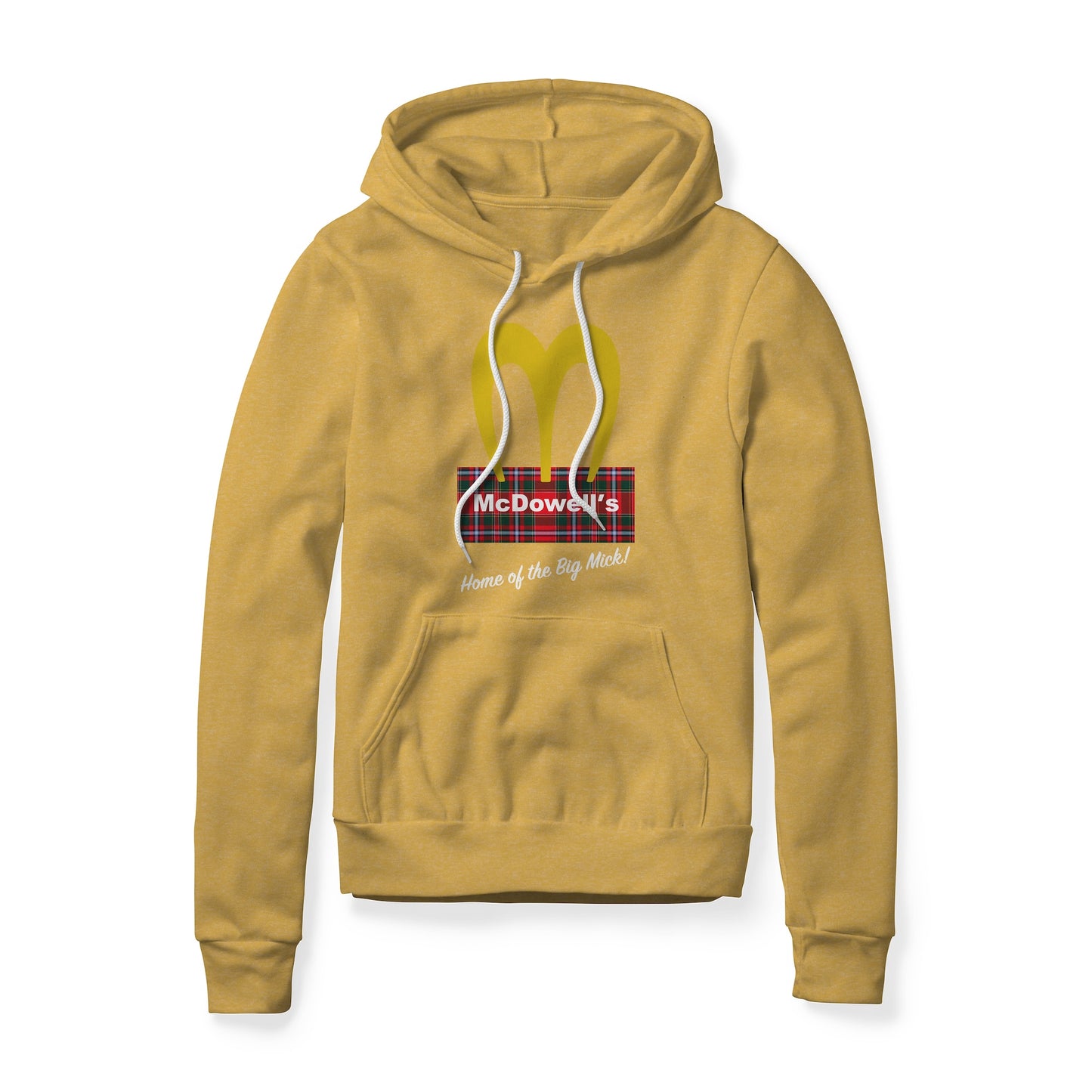 McDowell's Logo (Plaid) : Coming To America Movie, Fleece Hoodie