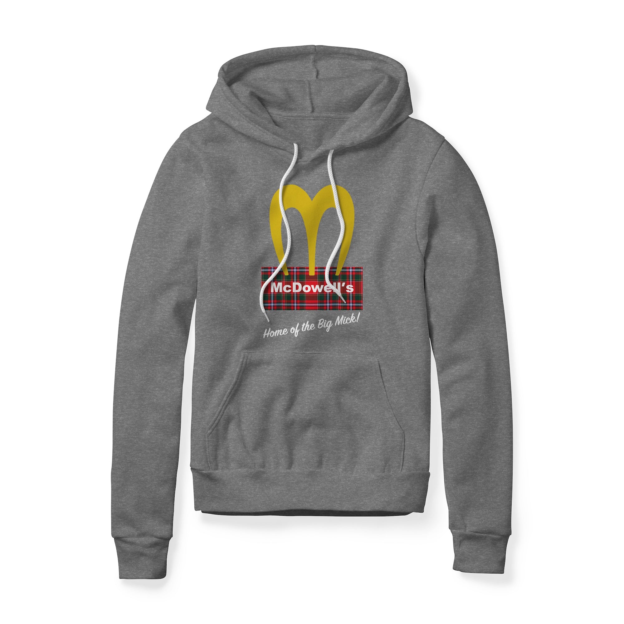 McDowell's Logo (Plaid) : Coming To America Movie, Fleece Hoodie