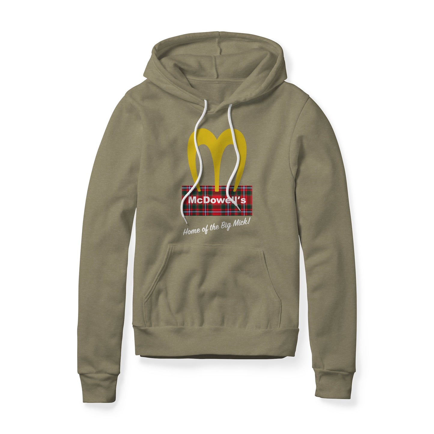 McDowell's Logo (Plaid) : Coming To America Movie, Fleece Hoodie