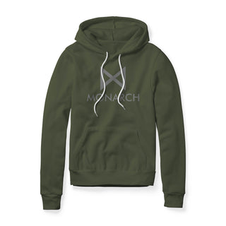 Monarch Logo (Gray) : Godzilla and Kong MonsterVerse, Fleece Hoodie