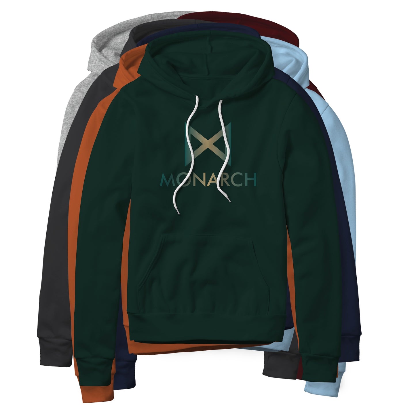 Monarch Logo (Gradient) : Godzilla and Kong MonsterVerse, Fleece Hoodie