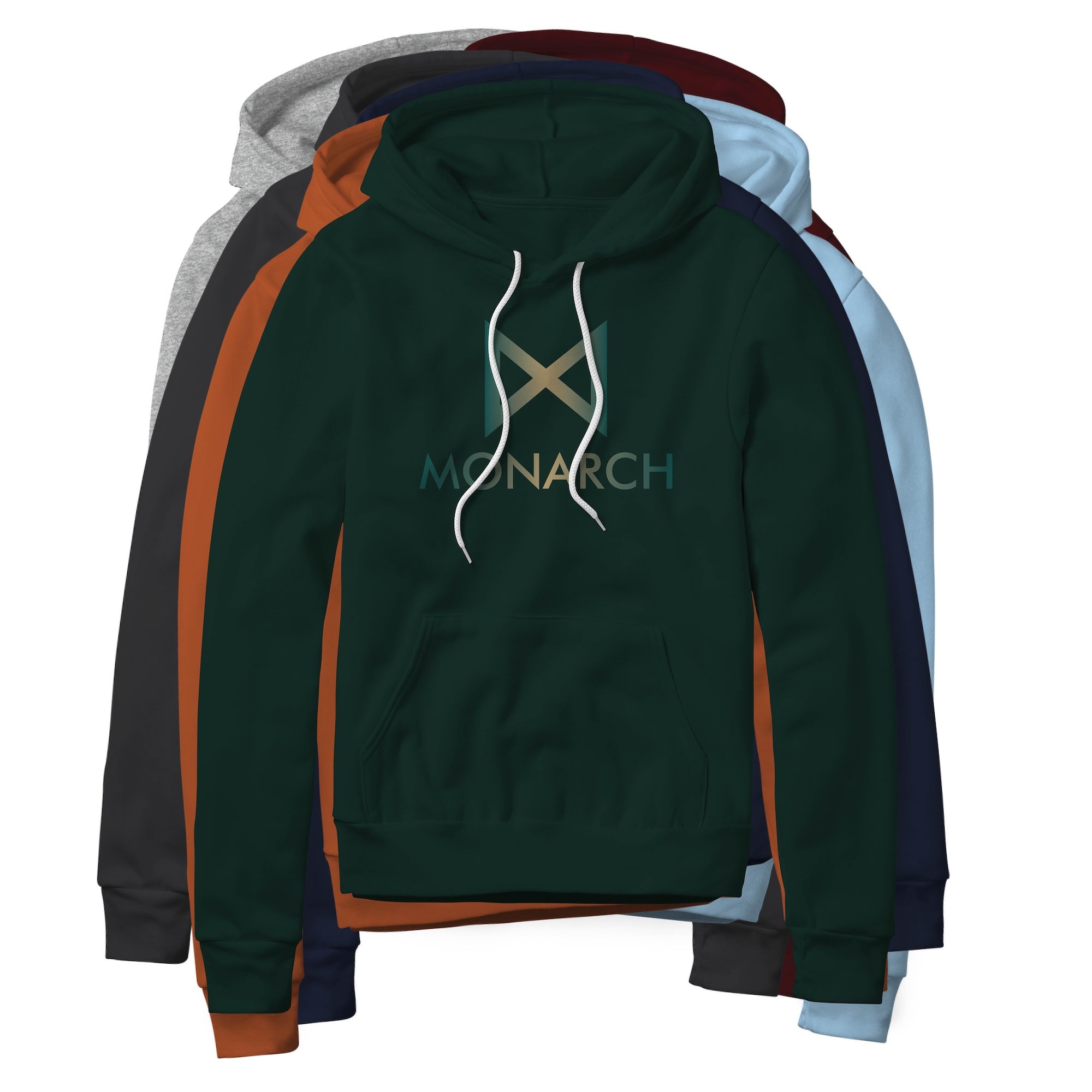 Monarch Logo (Gradient) : Godzilla and Kong MonsterVerse, Fleece Hoodie
