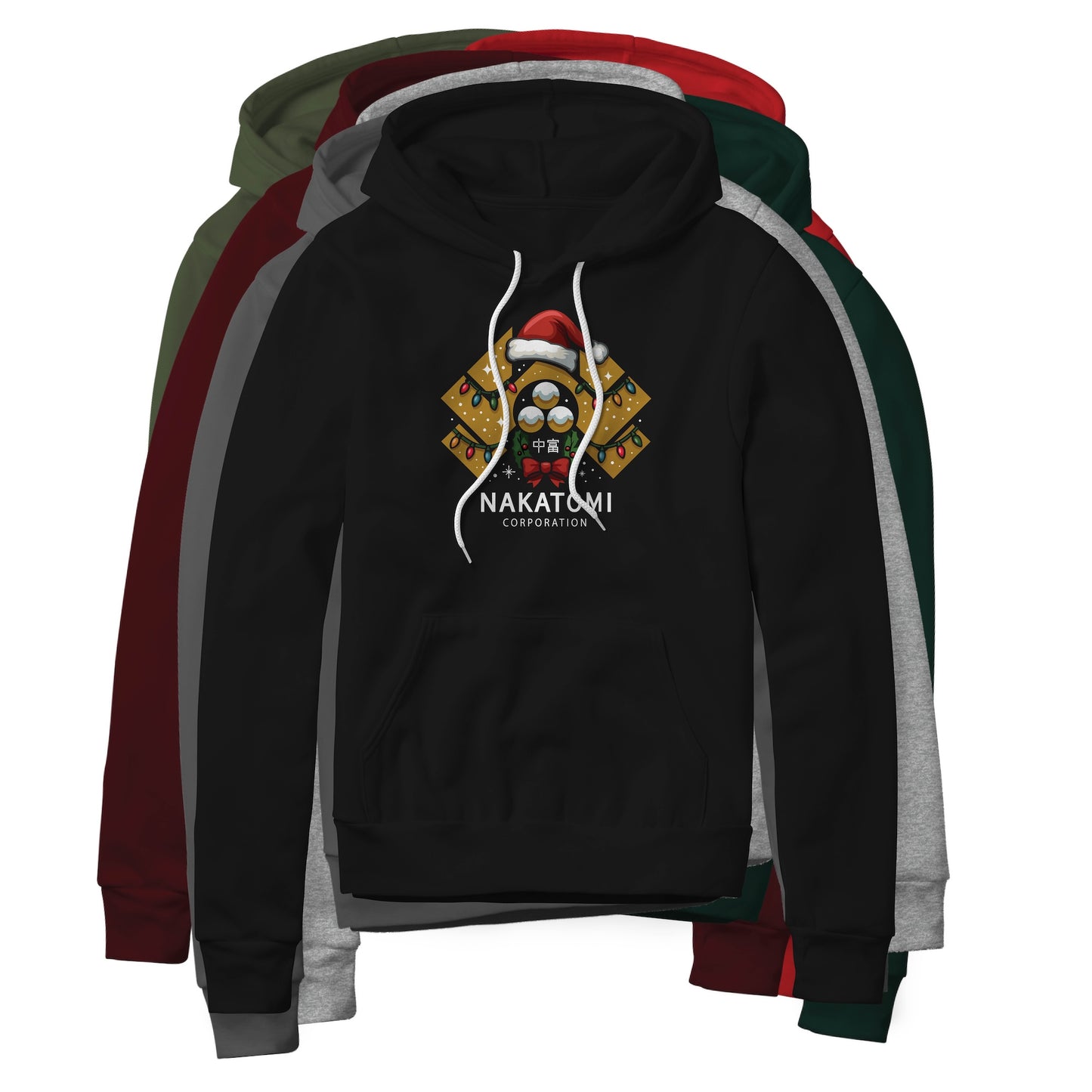 Nakatomi Corporation Logo (Christmas Edition) : Die Hard Movie, Fleece Hoodie