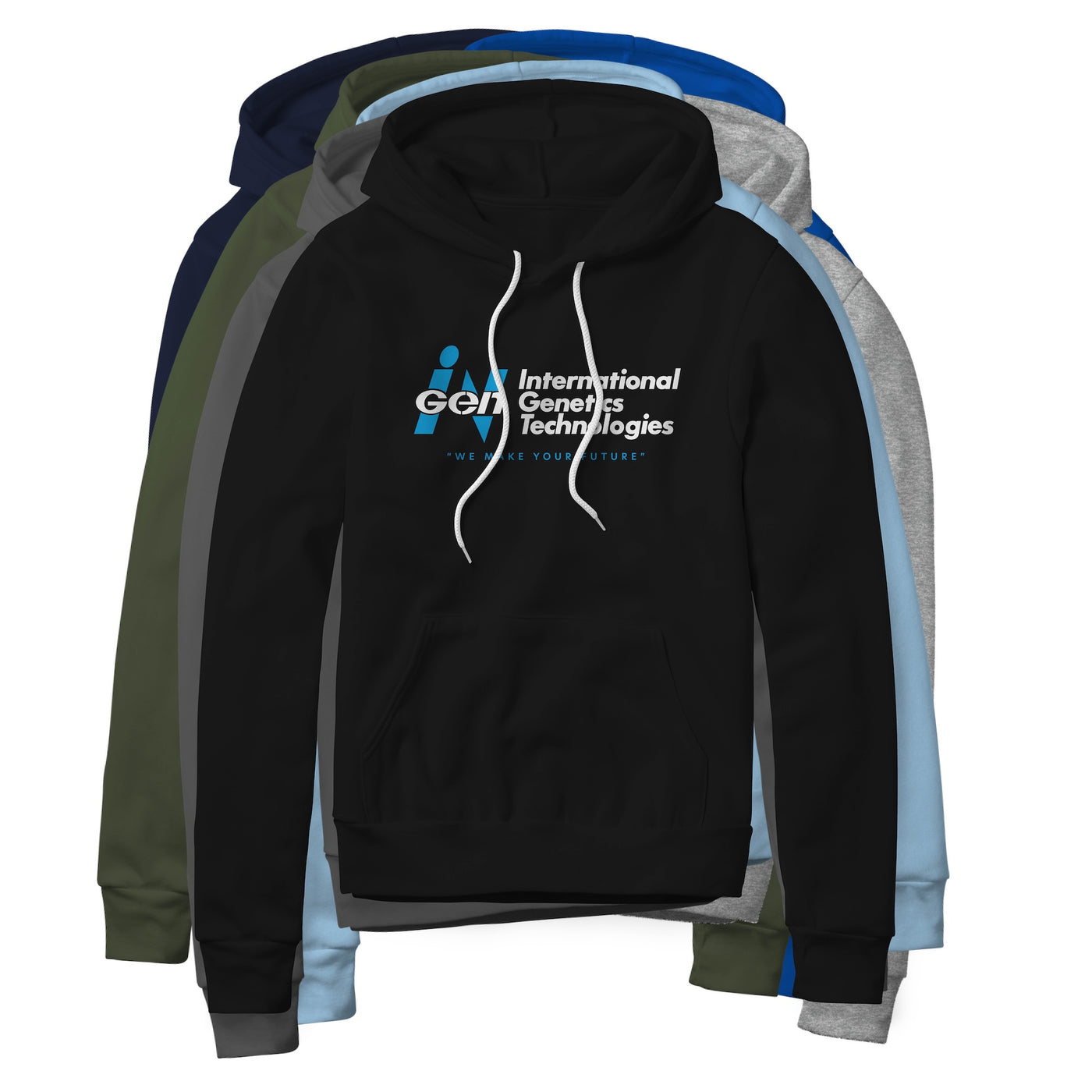 InGen Logo : Jurassic Park Movie, Fleece Hoodie
