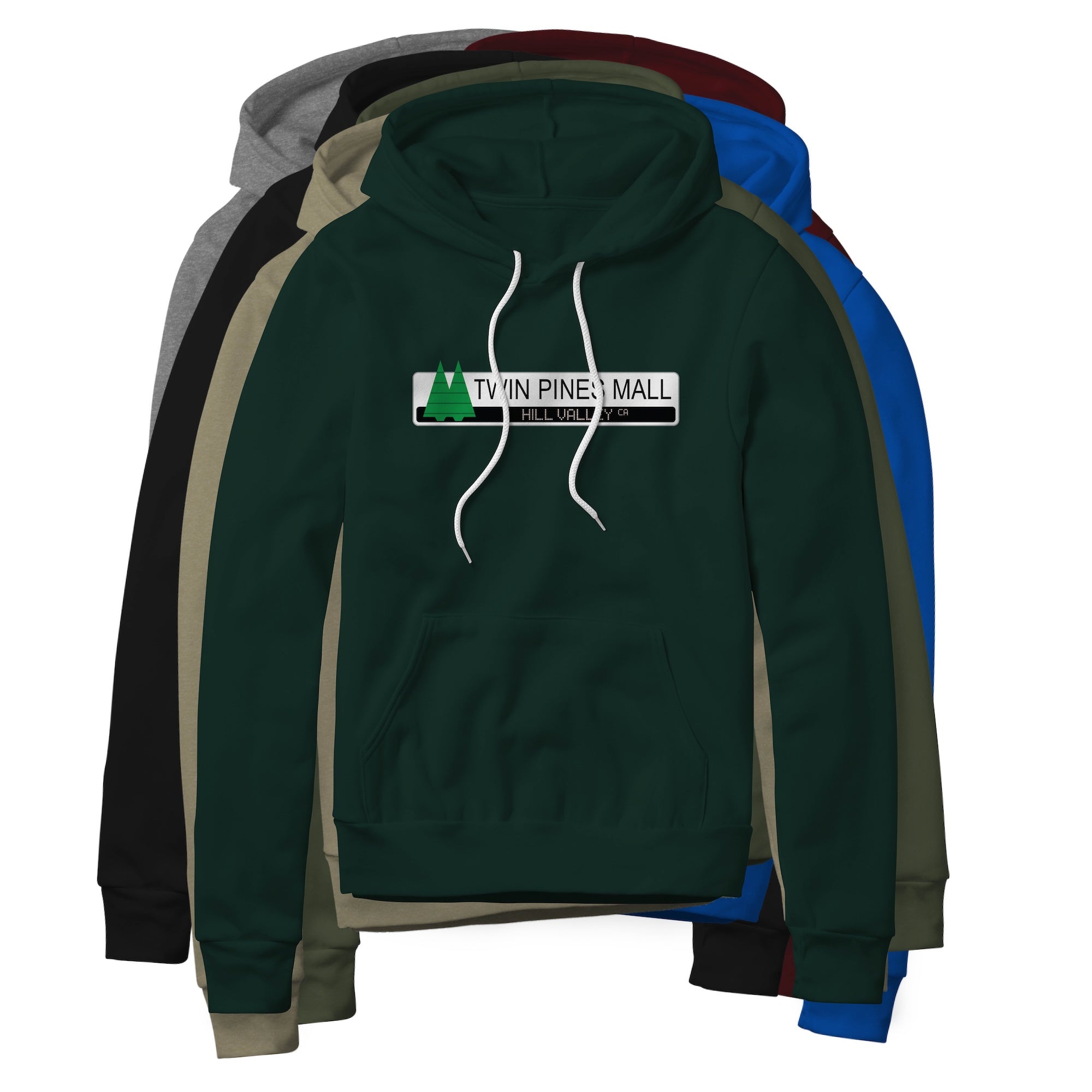 Twin Pines Mall Logo : Back To The Future Movie, Fleece Hoodie