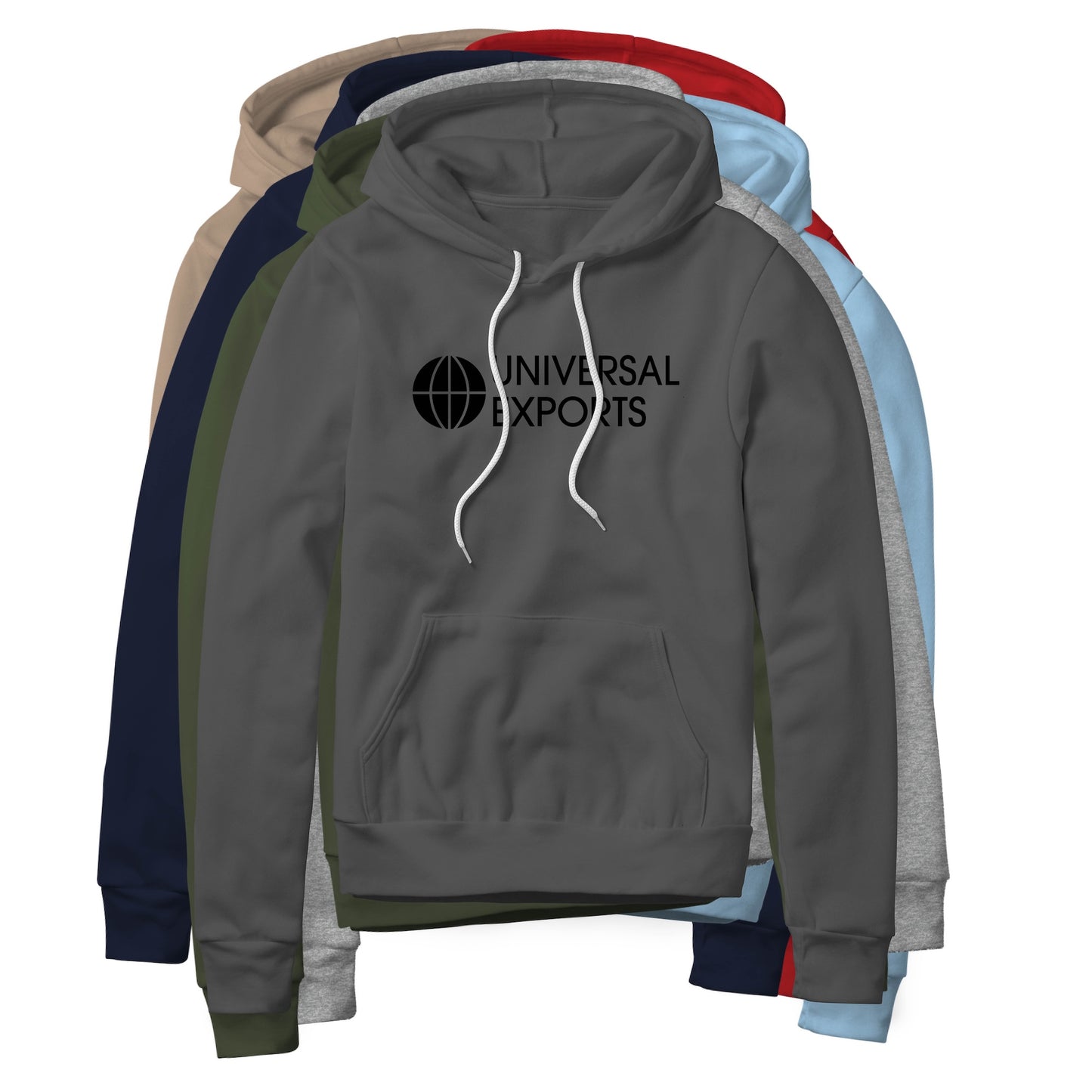 Universal Exports Logo (Black) : James Bond Movie, Fleece Hoodie