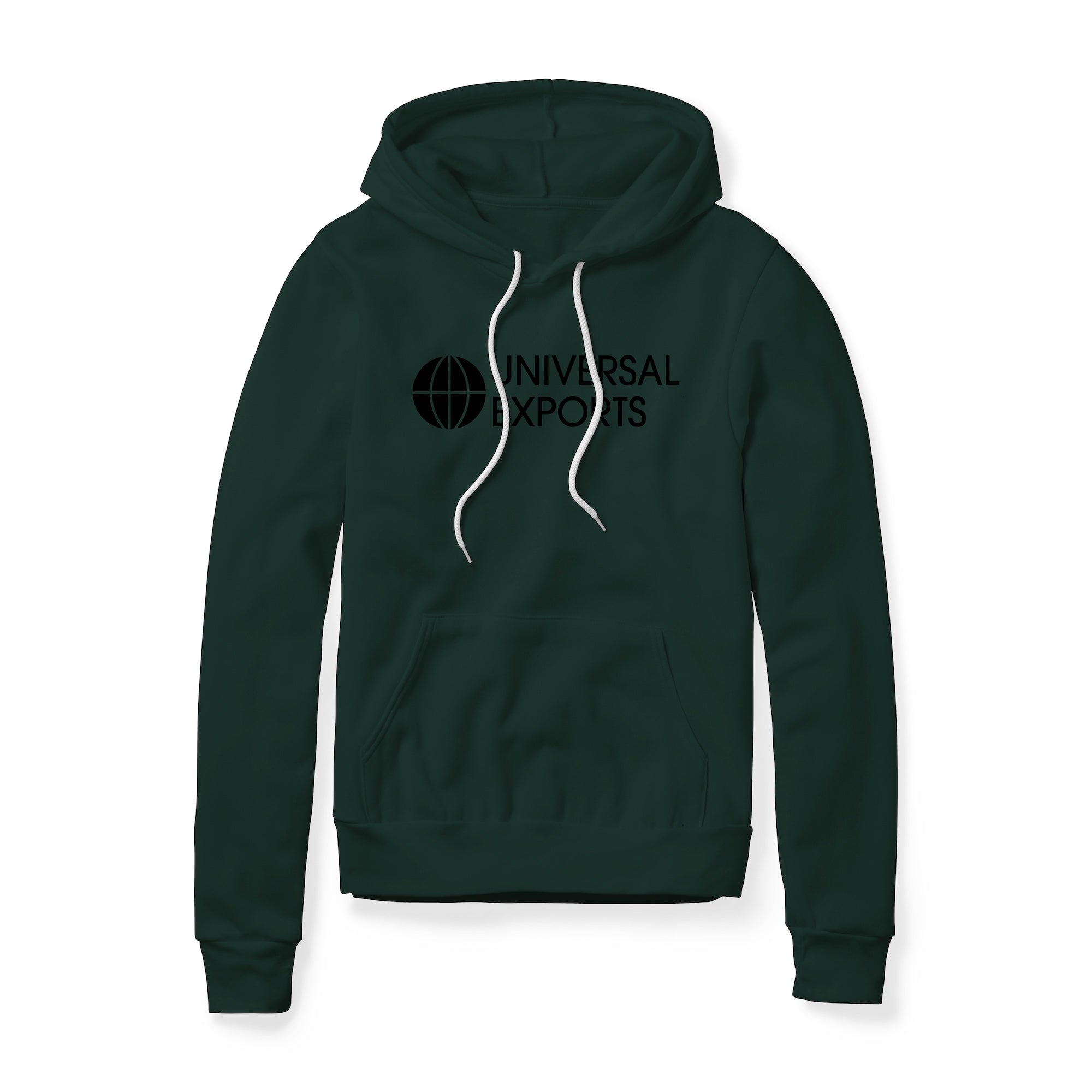 Universal Exports Logo (Black) : James Bond Movie, Fleece Hoodie