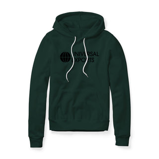 Universal Exports Logo (Black) : James Bond Movie, Fleece Hoodie