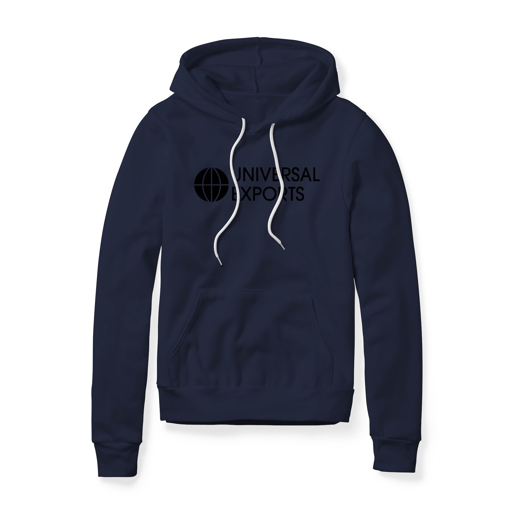 Universal Exports Logo (Black) : James Bond Movie, Fleece Hoodie