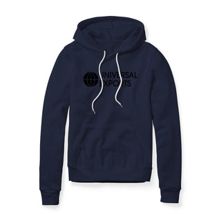 Universal Exports Logo (Black) : James Bond Movie, Fleece Hoodie