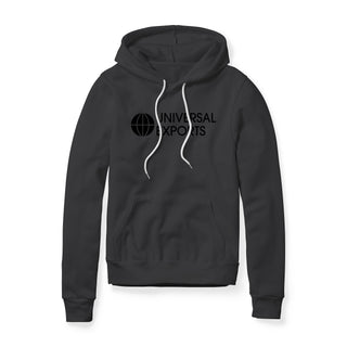 Universal Exports Logo (Black) : James Bond Movie, Fleece Hoodie