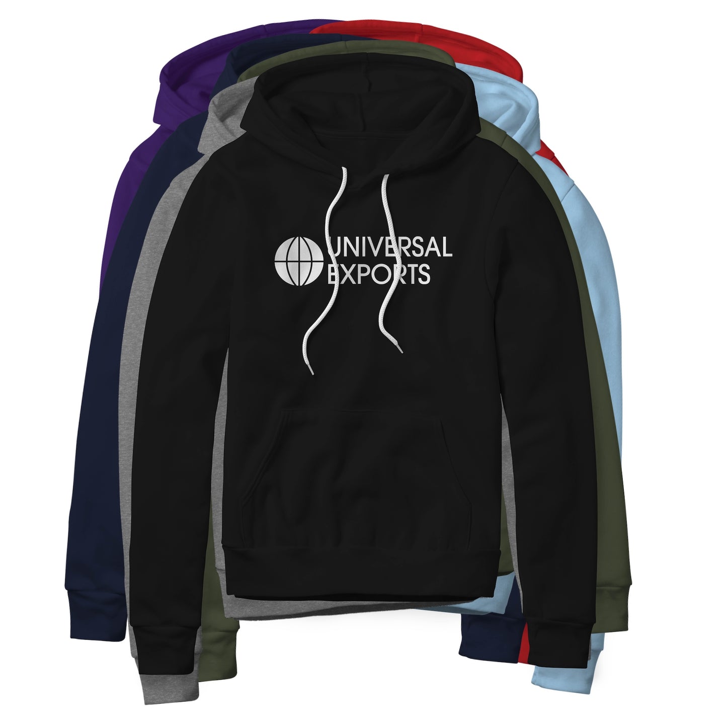 Universal Exports Logo (White) : James Bond Movie, Fleece Hoodie