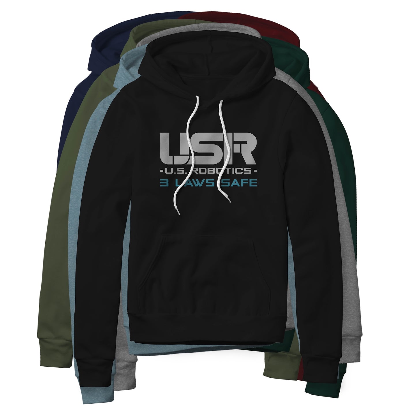 US Robotics Logo : I, Robot Movie, Fleece Hoodie