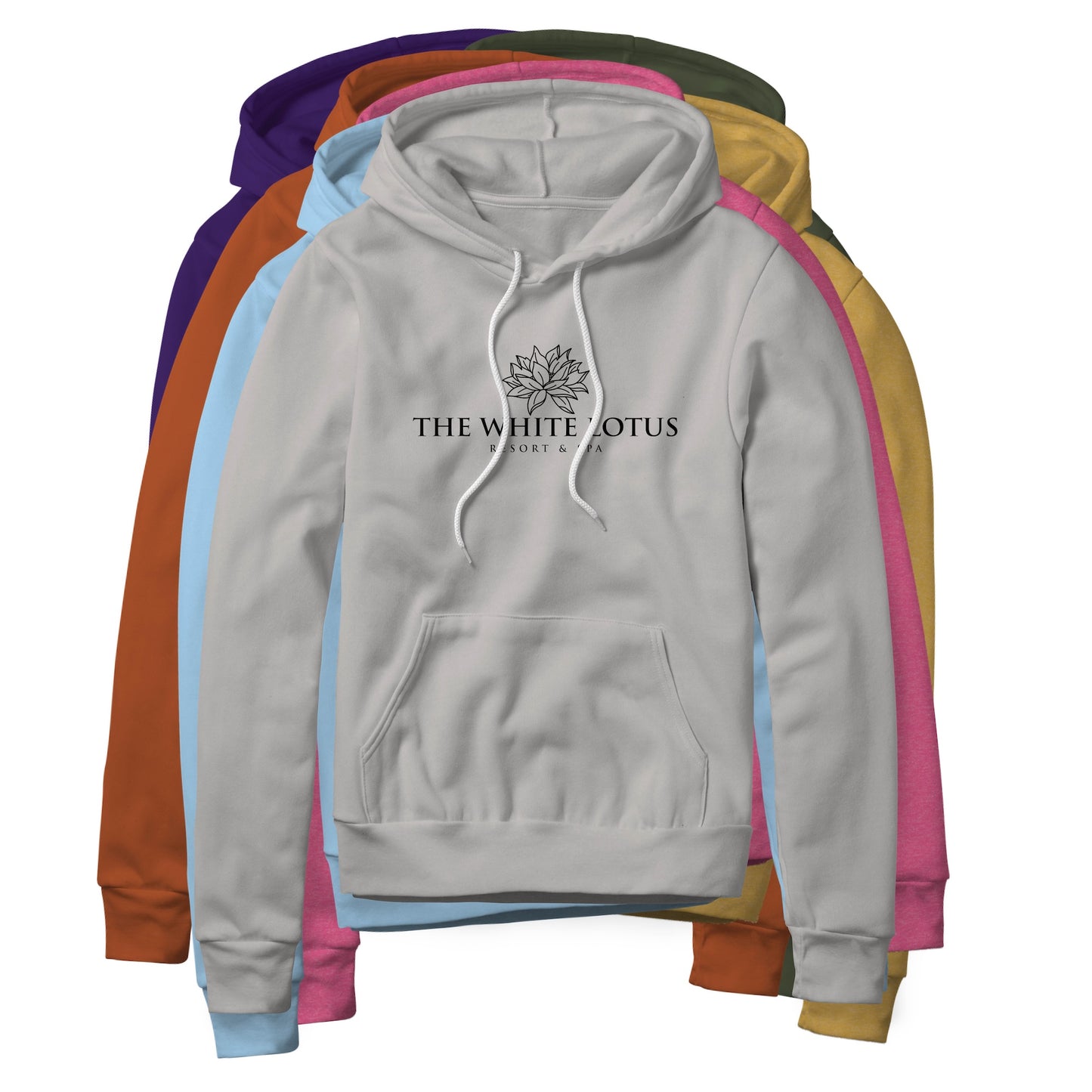 White Lotus Logo (Black) : White Lotus Show, Fleece Hoodie