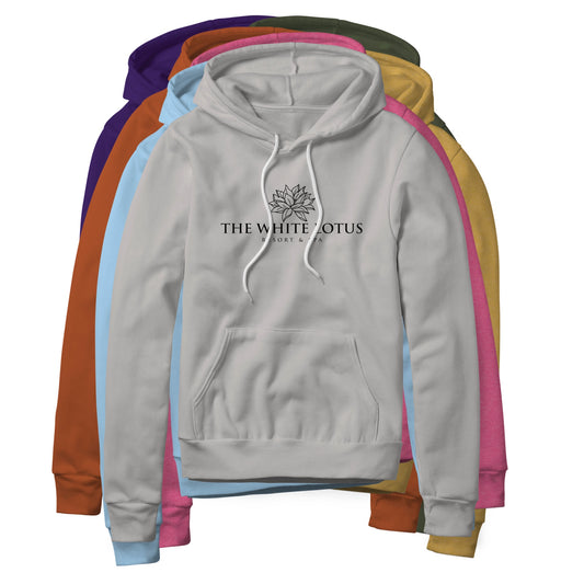 White Lotus Logo (Black) : White Lotus Show, Fleece Hoodie