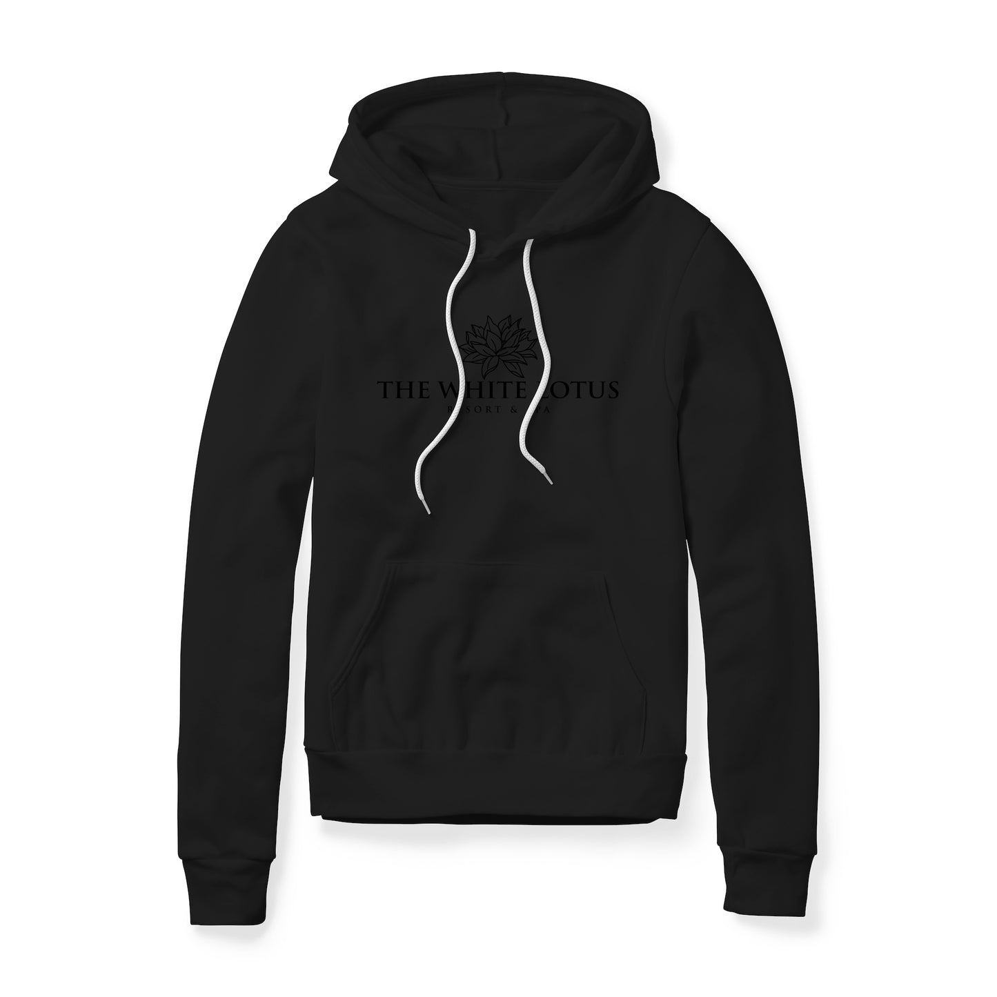White Lotus Logo (Black) : White Lotus Show, Fleece Hoodie