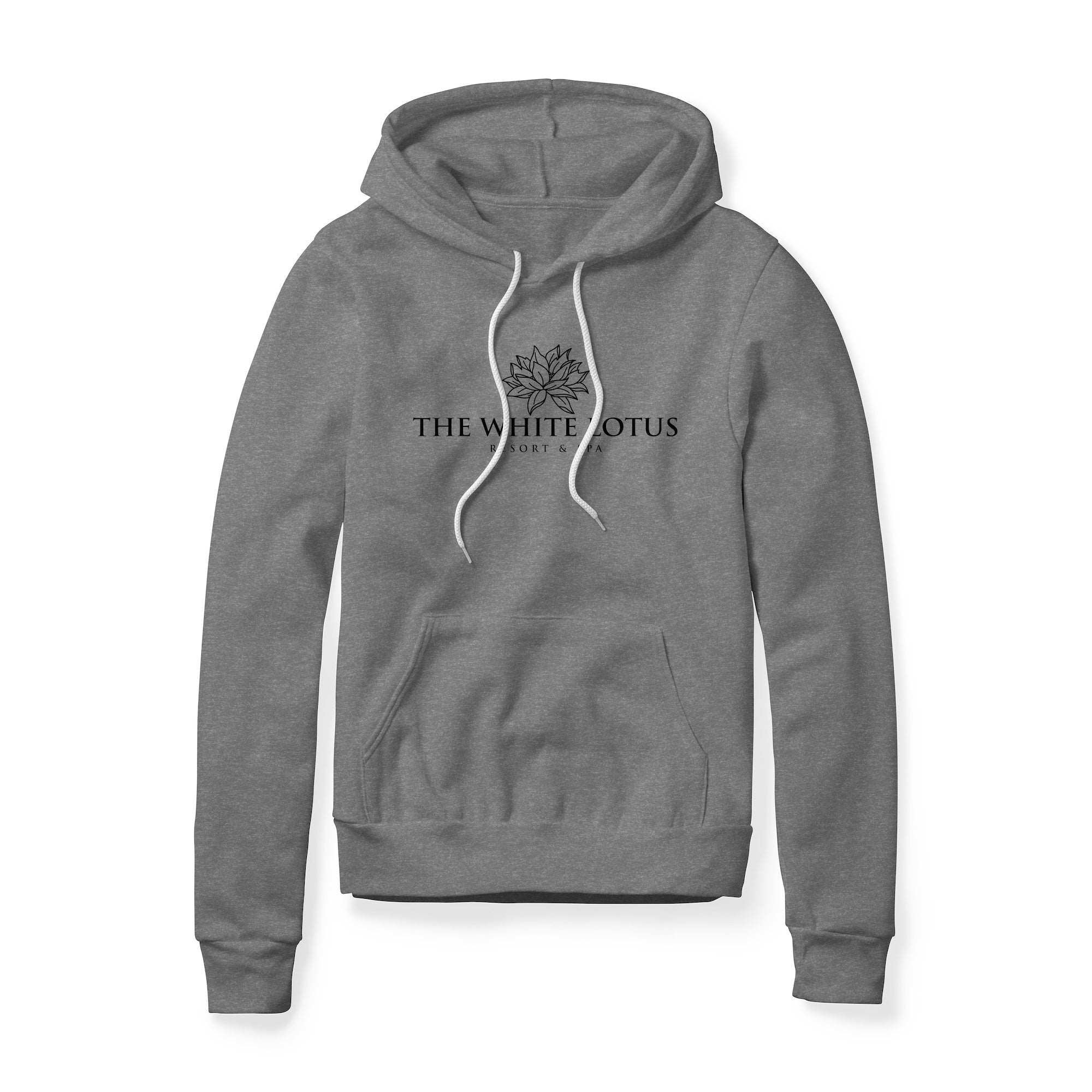 White Lotus Logo (Black) : White Lotus Show, Fleece Hoodie