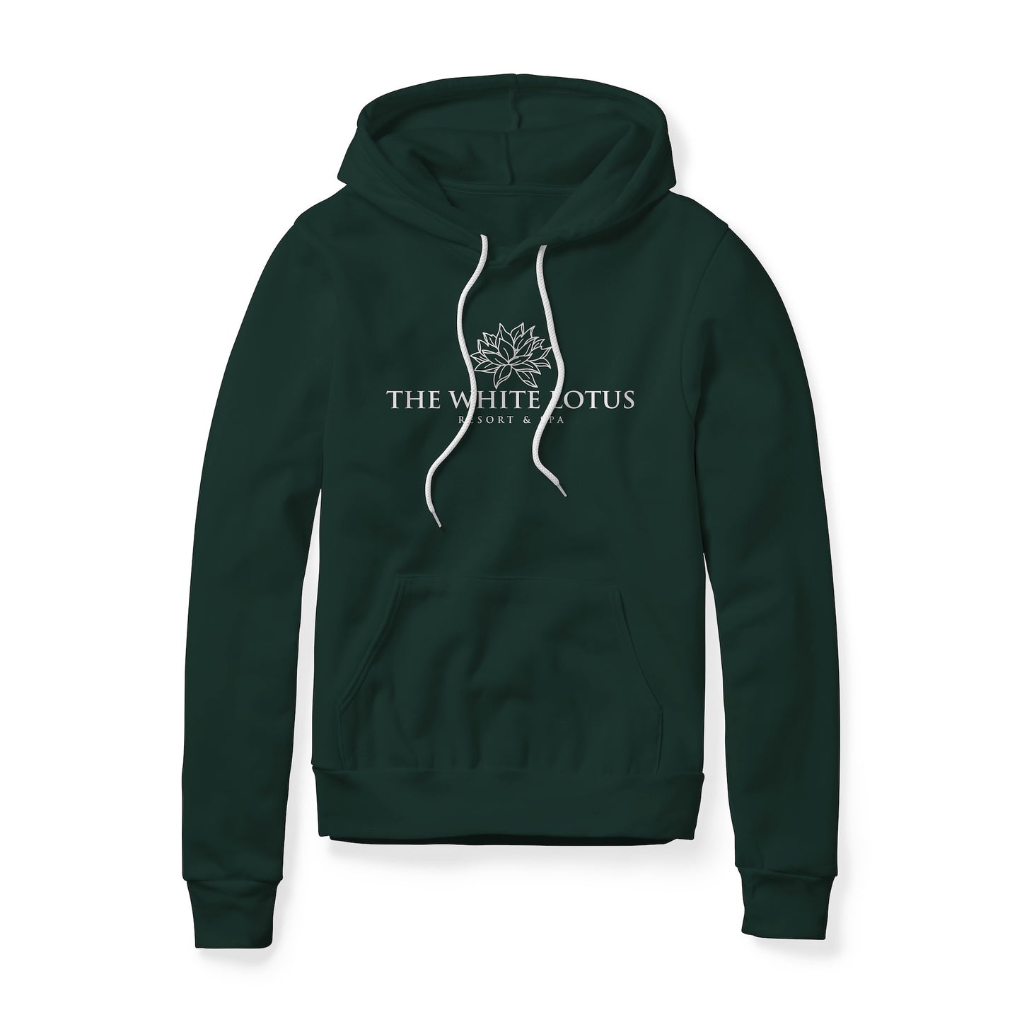 White Lotus Logo (White) : White Lotus Show, Fleece Hoodie