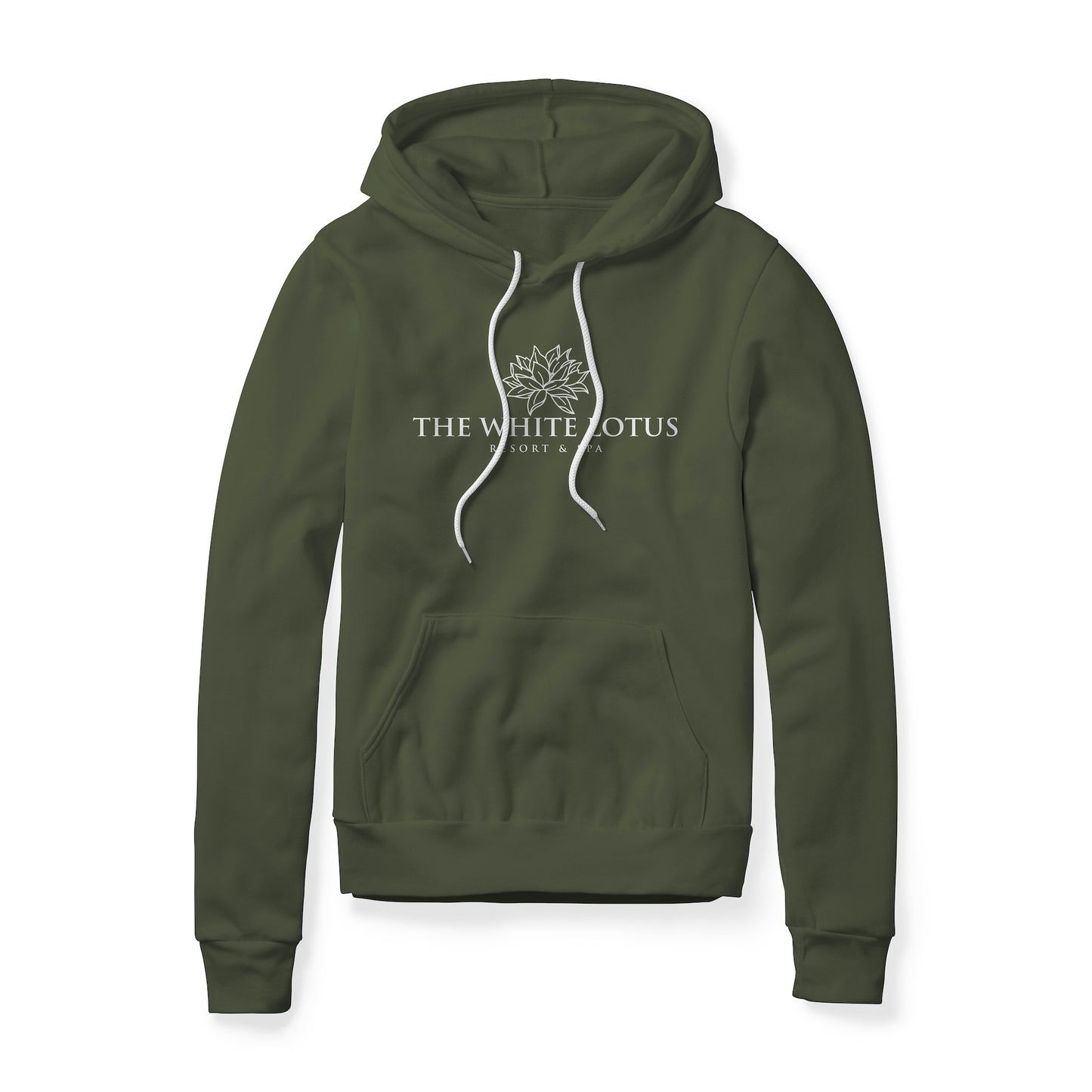 White Lotus Logo (White) : White Lotus Show, Fleece Hoodie
