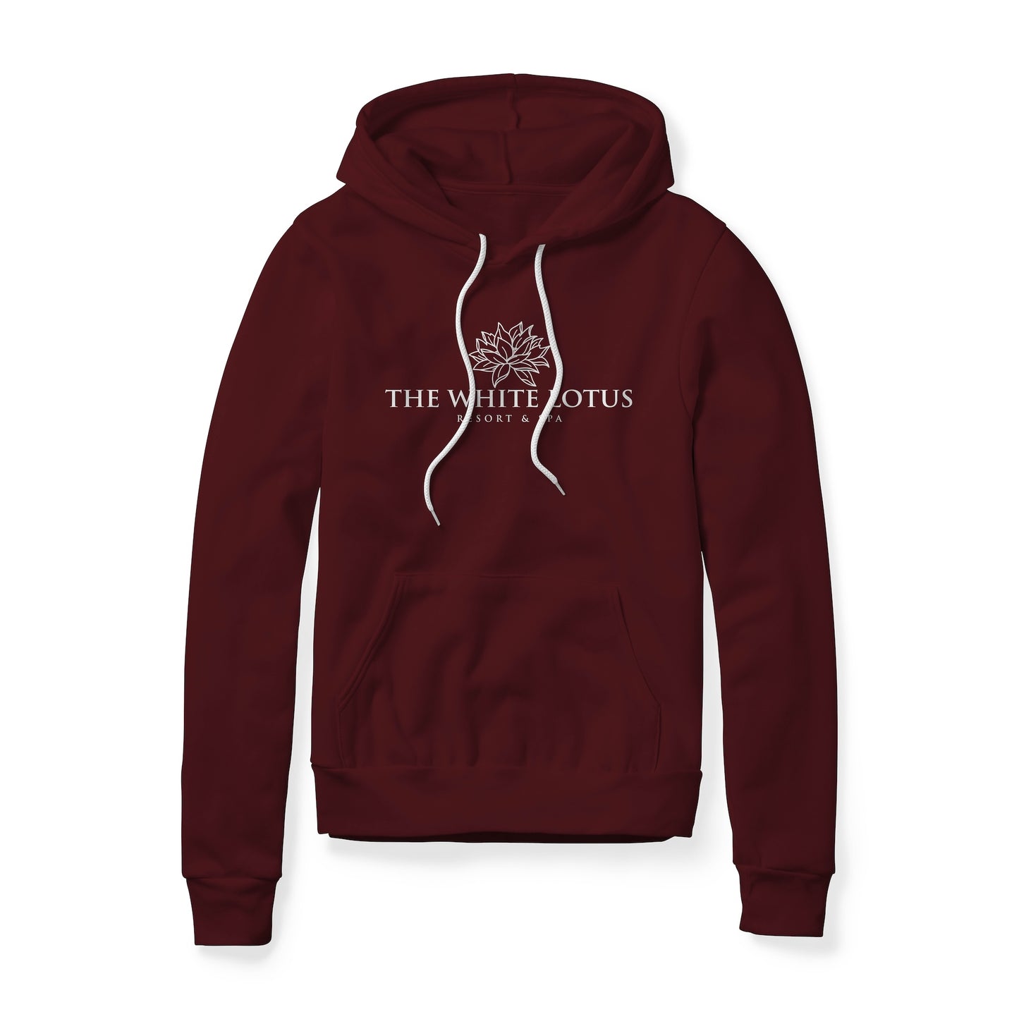 White Lotus Logo (White) : White Lotus Show, Fleece Hoodie