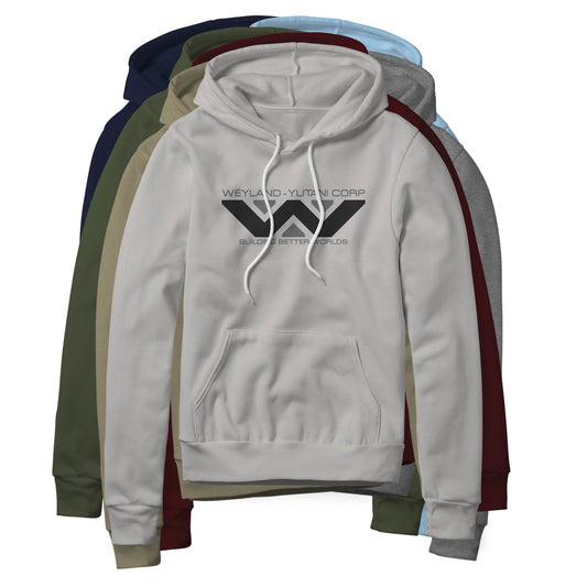 Weyland-Yutani Logo (Black Edition) : Alien Movie, Fleece Hoodie