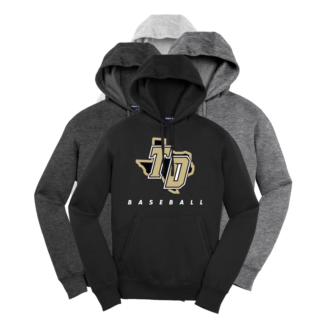 Texas Damage Cotton Blend Fleece Hoodie LS