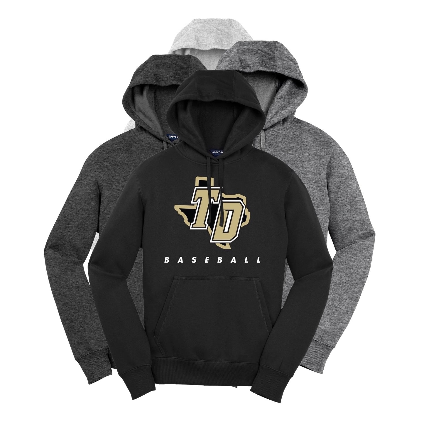 Texas Damage Cotton Blend Fleece Hoodie LS