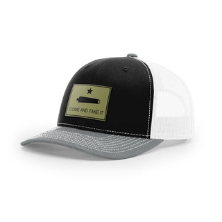 Come And Take It Cannon Trucker Hat - Military Olive