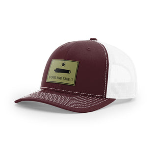 Come And Take It Cannon Trucker Hat - Military Olive