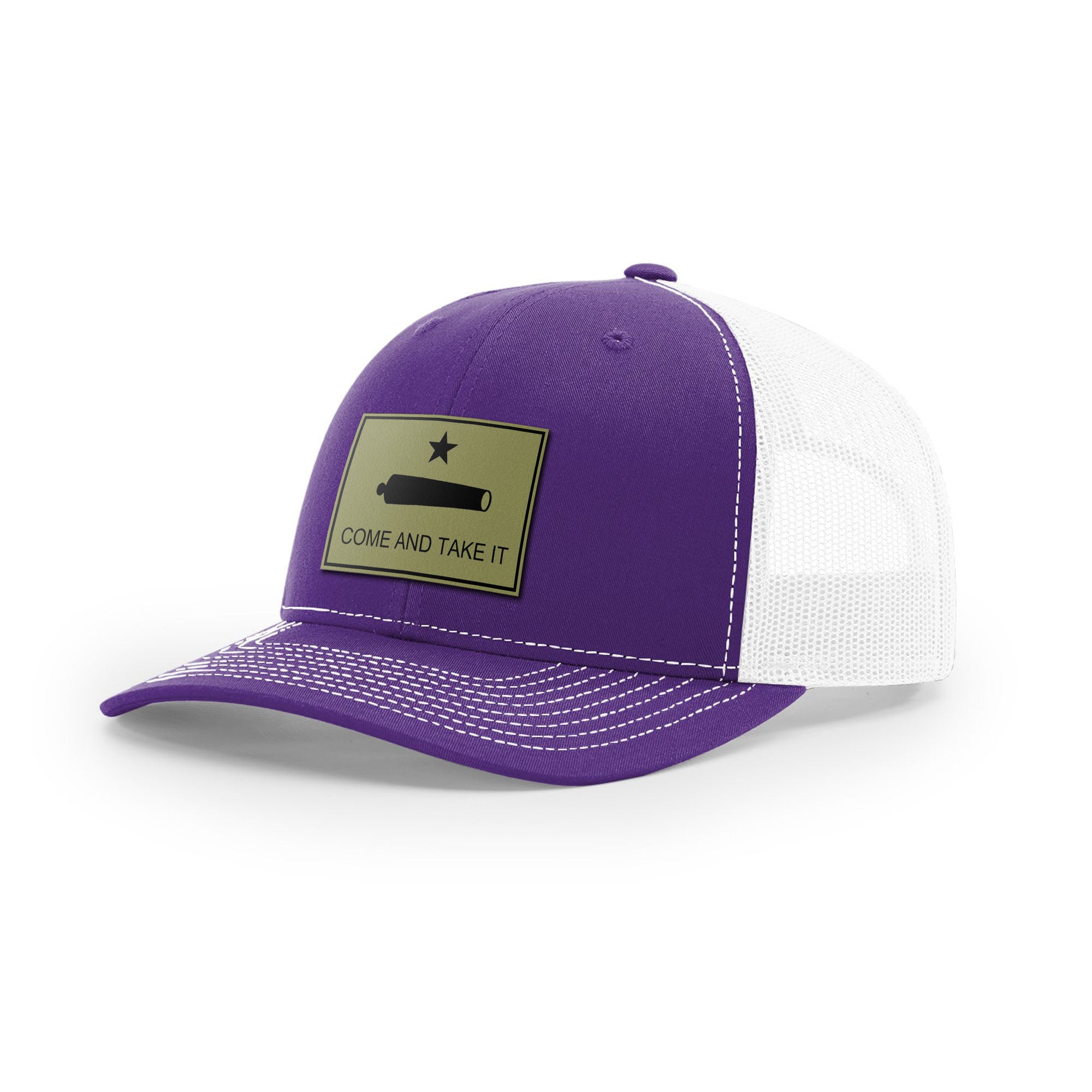 Come And Take It Cannon Trucker Hat - Military Olive