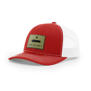 Come And Take It Cannon Trucker Hat - Military Olive
